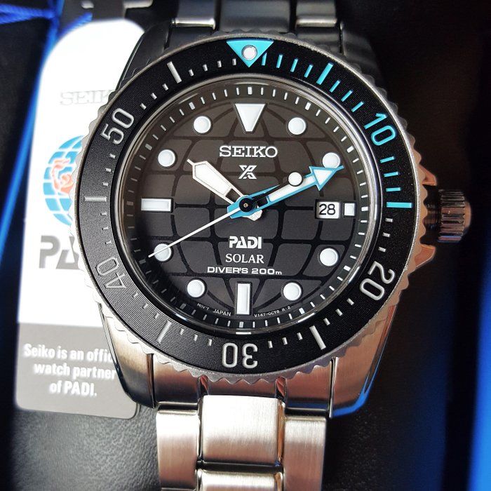 Seiko - PADI - Prospex - Solar Power - Special Edition - Mænd - Ny