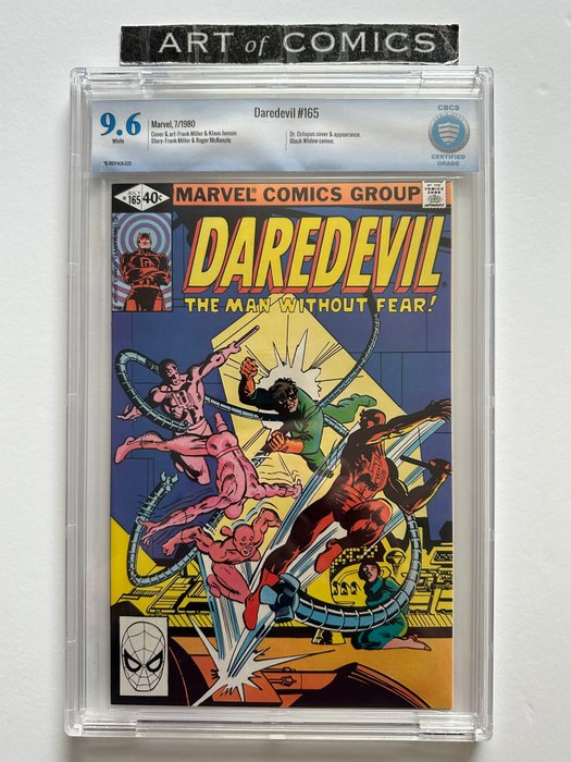 Daredevil #165 - Dr Octopus  Black Widow Appearance - CBCS Graded 9.6 - 1 Graded comic - Første udgave - 1980