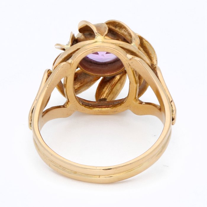 Ring - 18 kraat Gulguld Safir