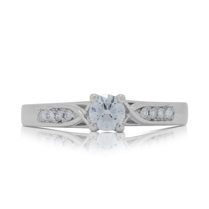 Ring - 18 kraat Hvidguld -  0.30ct. tw. Diamant (Natur)  - Diamant