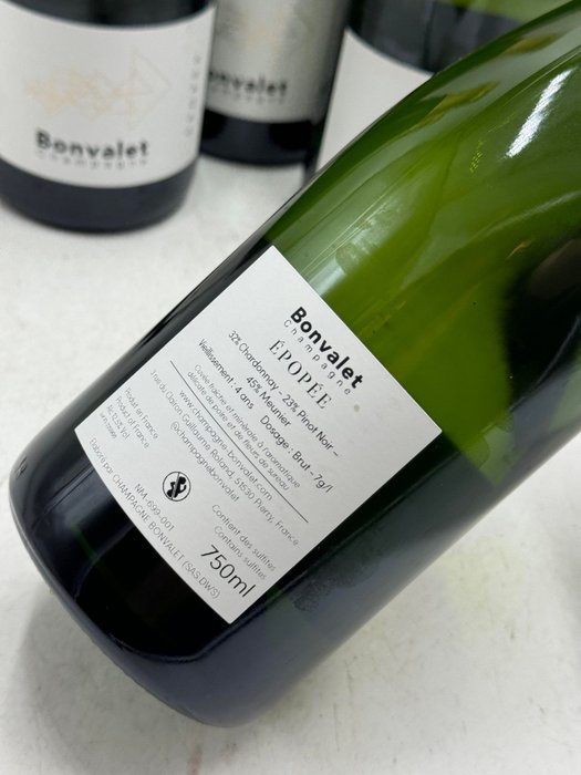 Bonvalet, épopée - Champagne Brut - 6 Flasker (0,75 L)