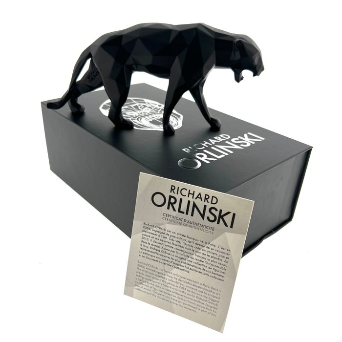 Richard Orlinski (1966) - Panther Black Matt incl COA and box