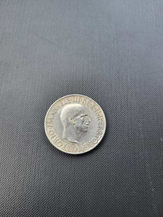 Italien, Kongerig Vittorio Emanuele III. 10 Lire 1936 "Impero"  (Ingen mindstepris)