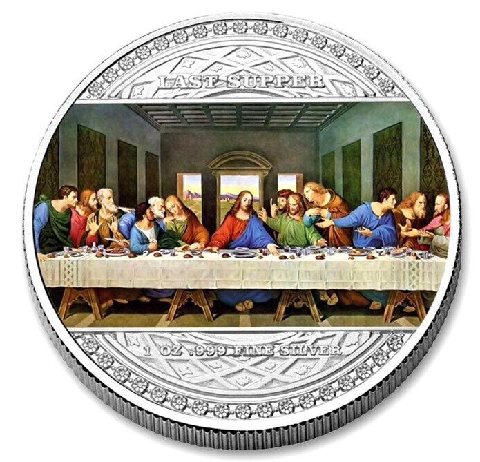 Cameroun. 2000 Francs 2024 "Leonardo da Vinci - Last Supper" 1 Oz (.999)  (Ingen mindstepris)