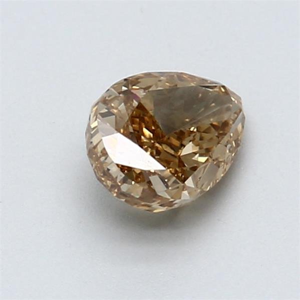 1 pcs Diamant  (Naturfarvet)  - 1.01 ct - Pære - Fancy Brun Gul - VVS2 - Gemological Institute of America (GIA)