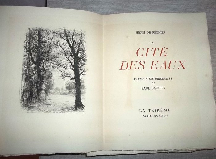 Henri de Régnier / Paul Baudier - La Cité des Eaux - 1946