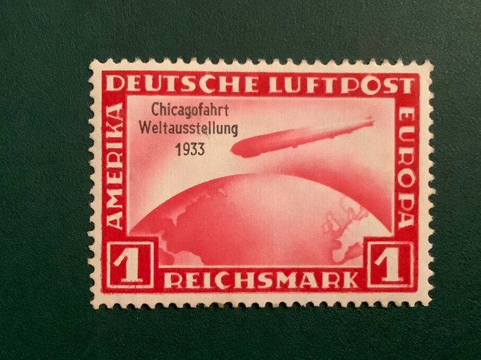 Tyske Kejserrige 1933 - 1 Mark Chicagofarth - Michel 496