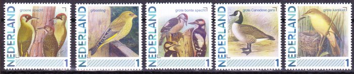 Holland  - Komplet MNH-serie: Fugle i Holland