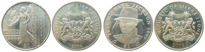 Sierra Leone. Various Denominations 1964/2011 (28 coins)  (Ingen mindstepris)