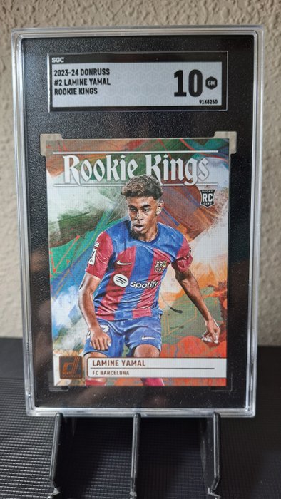 2023/24 Panini Donruss FiFA Lamine Yamal Rookie Kings RC SGC 10 - 1 Graded card