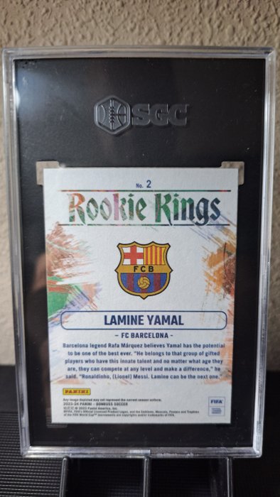 2023/24 Panini Donruss FiFA Lamine Yamal Rookie Kings RC SGC 10 - 1 Graded card