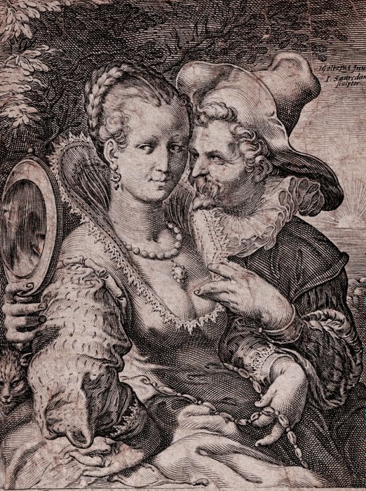 Hendrick Goltzius (1558-1617), Jan Saenredam (1565-1607) - From the five senses: Sight