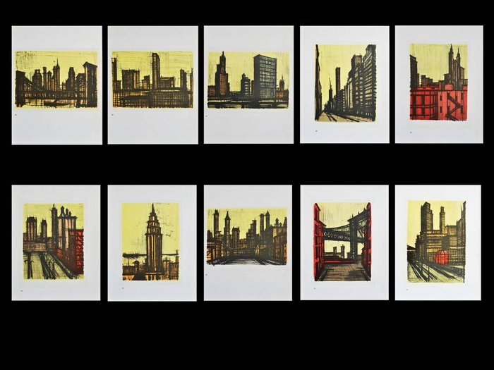 Bernard Buffet (1928-1999) - New York - 10 Lithographs