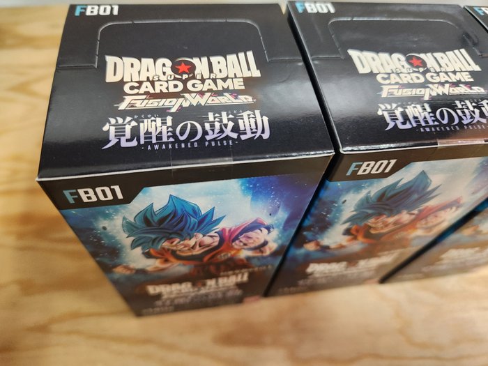 Bandai - 3 Booster box - Dragon Ball - Dragon ball Super Fusion World Card Game Awakened Pulse Booster box FB01 Japanese sealed - FB-01