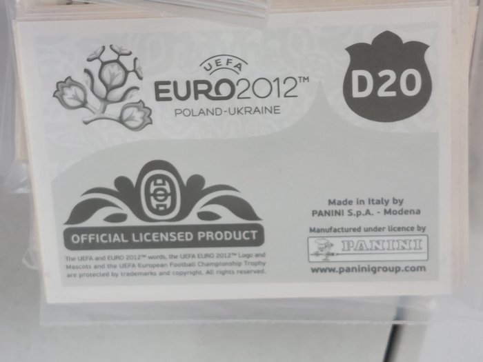 Panini - Euro 2012 Including Cristiano Ronaldo + Zlatan Ibrahimovic Complete loose Sticker Set