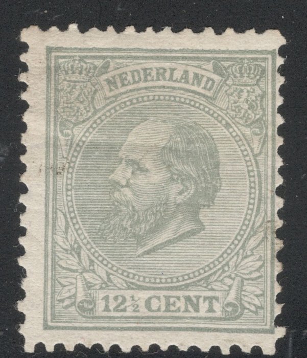 Holland 1872 - Kong Willem III: 125 cts Grå - NVPH 22G