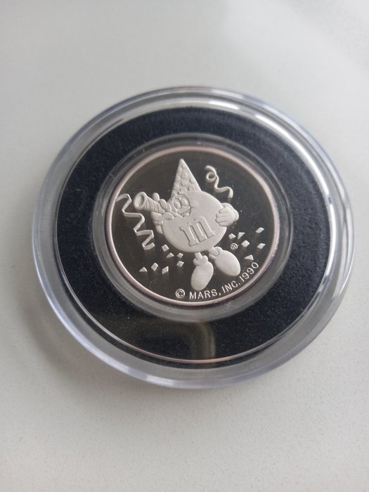 Förenta staterna. MMs 50th Anniversary 1940-1990 1 oz .999 Silver Round  (Ingen mindstepris)