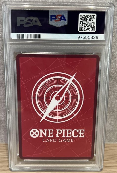 Bandai Graded card - One Piece - PSA 10 Shanks OP09-001 Leader Alt Art One Piece Card Japanese 4 Emperors - OP09 4 Emperors - PSA 10