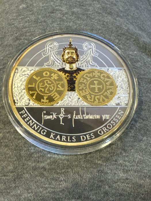 Verden. Medal ND Gigant Pfennig Karl des Großen Proof  (Ingen mindstepris)