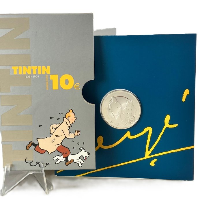 Belgien. 10 Euro 2004 "Tintin" Proof  (Ingen mindstepris)