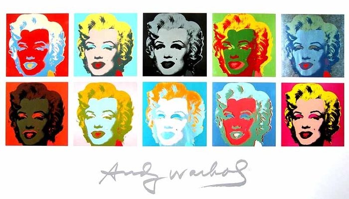 Andy Warhol (after) - TEN MARILYNS II