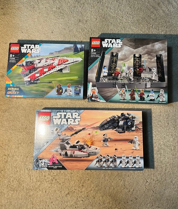 Lego - Star Wars - 40755-75385-75388 - Ahsoka Tano’s Duel on Peridea -  Imperial Dropship vs Rebel Scout Speeder - Jedi Bob’s Starfighter