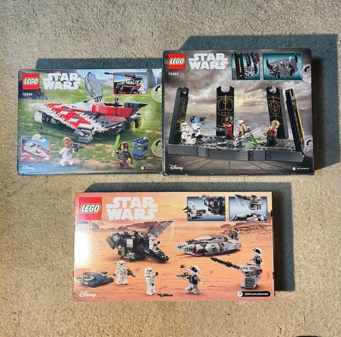 Lego - Star Wars - 40755-75385-75388 - Ahsoka Tano’s Duel on Peridea -  Imperial Dropship vs Rebel Scout Speeder - Jedi Bob’s Starfighter