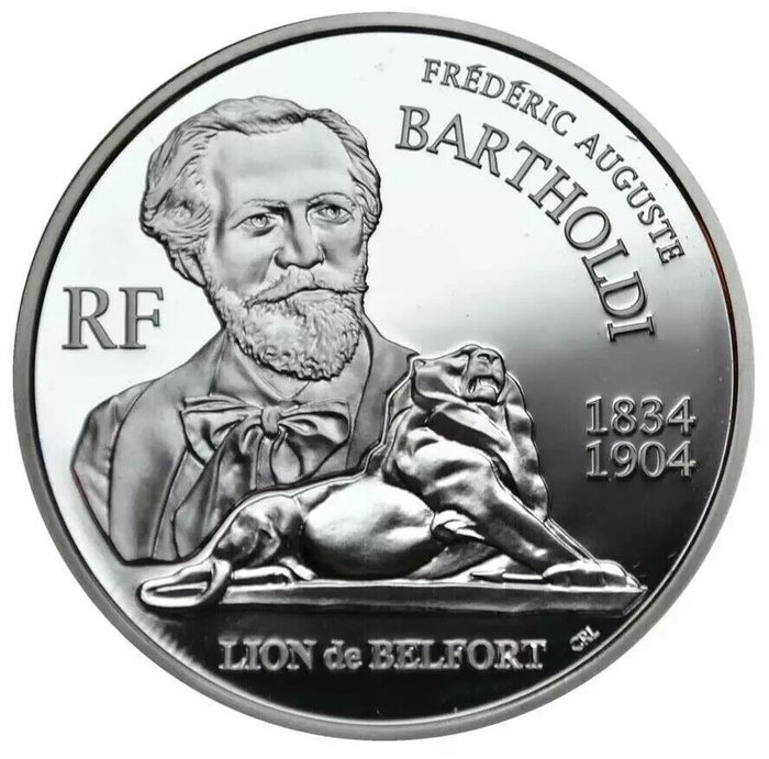 Frankrig 1 1/2 Euro 2004 "Bartholdi" + "Paul Cezanne" (2 monete) Proof  (Ingen mindstepris)