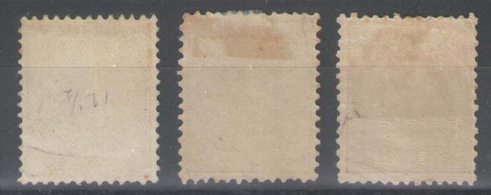 Holland 1872/1888 - Kong Vilhelm III - NVPH 19L, 20H, 21K