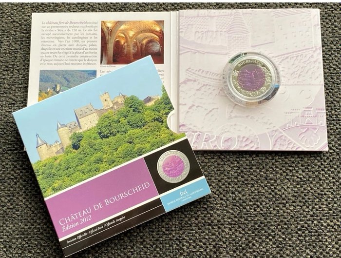 Luxembourg. 5 Euro 2012 "Chateau de Bourscheid" Proof  (Ingen mindstepris)