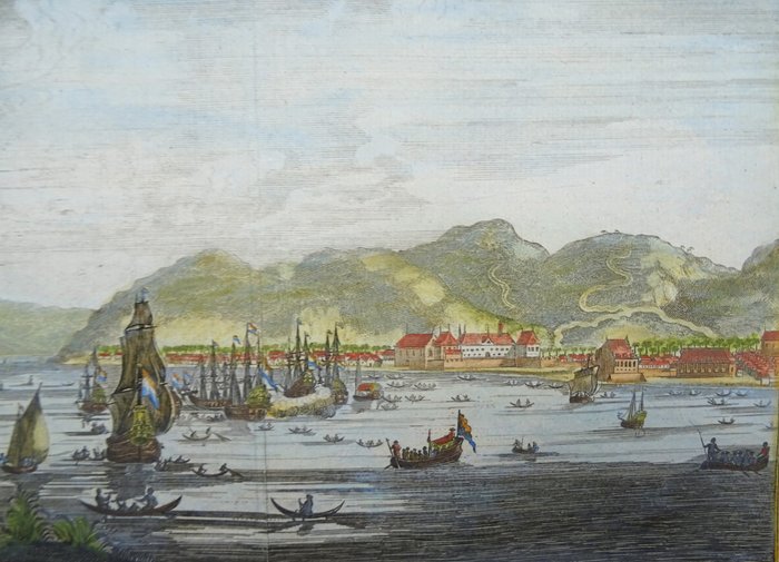 Indonesien - Ambon, Fort Victoria; W. Schouten / C. Decker - Het Casteel Victoria op ´t Eyland Amboina - 1661-1680