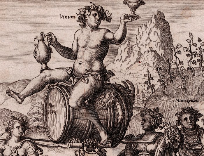 Philips Galle (1537-1612) - The Power of Wine