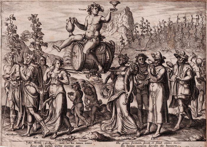 Philips Galle (1537-1612) - The Power of Wine