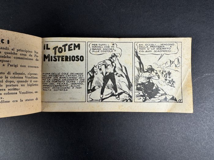 Tex, Raccoltina Serie Rossa n. 1 "retinata" - "Il Totem Misterioso" - 1 Comic - Første udgave - 1956