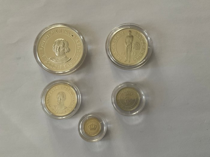 Spanien. Pesetas 1989 (5 monete)  (Ingen mindstepris)