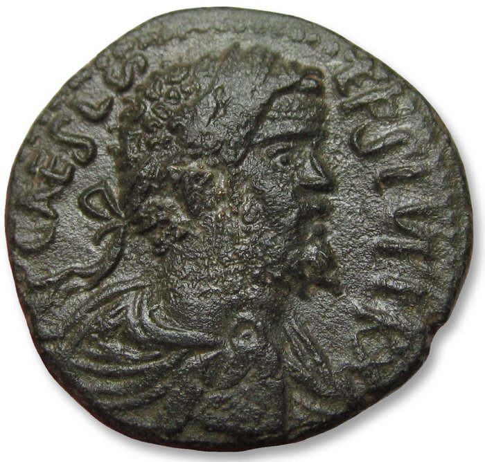 Romerriget (Provinsielt) Septimius Severus (AD 193-211) AE 22 Pisidia Antioch 193-211 AD - ANTIOCH COLONIAE Mên reverse -