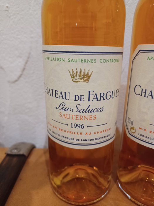 1996 Château de Fargues - Sauternes - 3 Halve flasker (035 L)