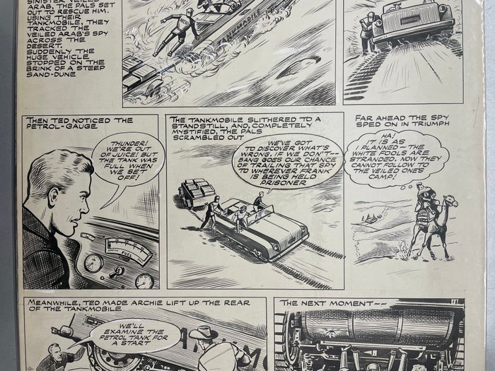 Kearon, Ted - 1 Original page - Robot Archie - The mystery of the veiled arab - 1967