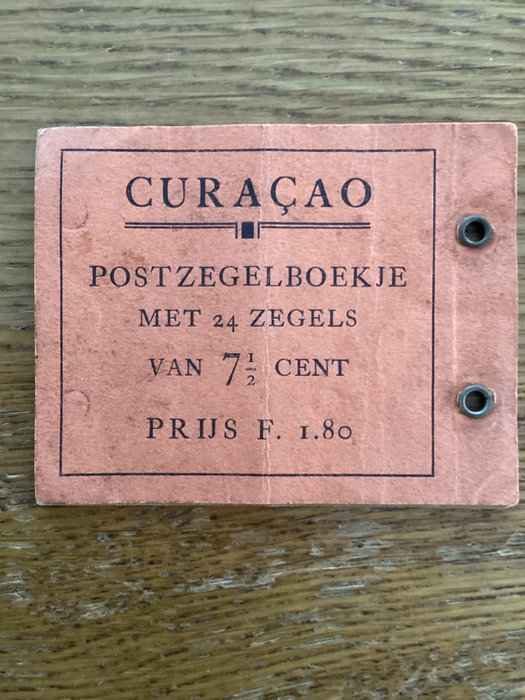 Curaçao 1928 - Knappe frimærkehæfte 12 - NVPH 1708