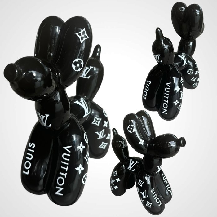 AmsterdamArts - Louis Vuitton balloon dog blackwhite