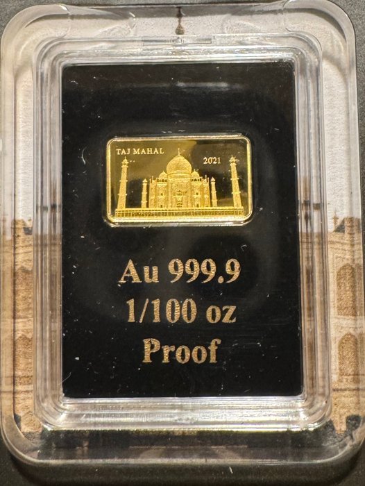 Fiji. 5 Dollars 2021 Taj Mahal, 1/100 Oz (.999) Proof  (Ingen mindstepris)