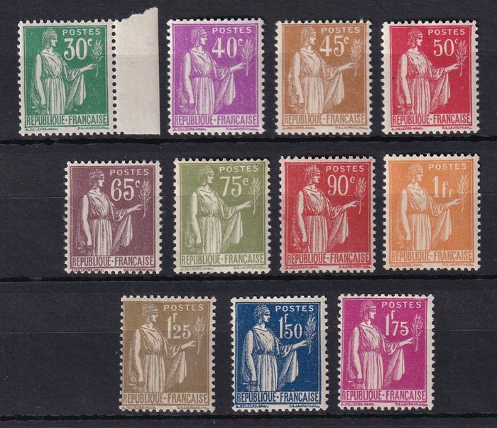 Frankrig 1932/1933 - ny uden hængsel komplet serie - Yvert n°280/289