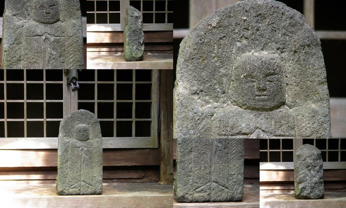 meget små sten Jizo Edo periode - Sten - Japan - Edo-perioden (1600-1868)