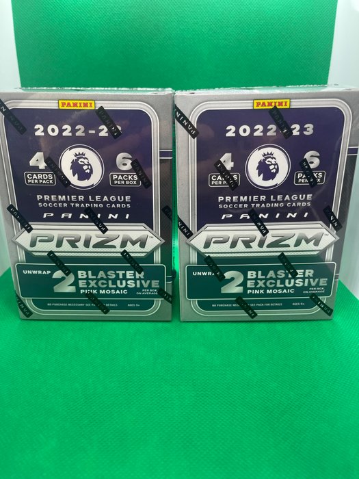 2022/23 Panini Prizm Premier League - 2 Sealed box - Næsten så god som ny (NM)