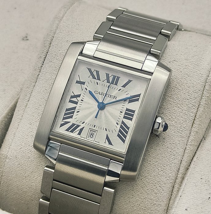 Cartier - Tank Française Automatic - W51002Q3 - Unisex - 2000-2010