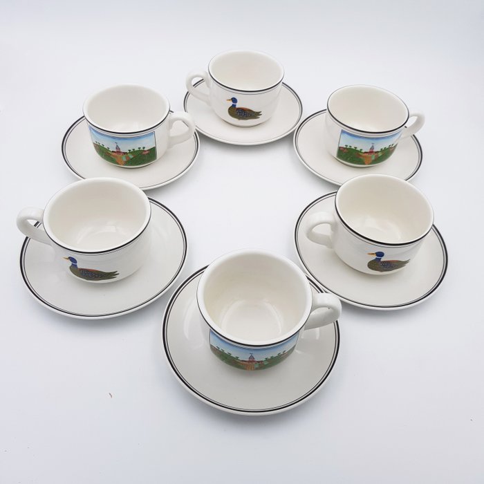 Villeroy  Boch - Kaffesæt til 6 (15) - Naif Laplau - Porcelæn