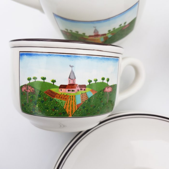 Villeroy  Boch - Kaffesæt til 6 (15) - Naif Laplau - Porcelæn