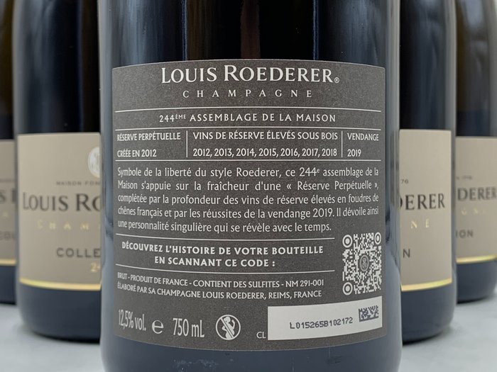 Louis Roederer, Collection 244 - Champagne Brut - 6 Flasker (0,75 L)