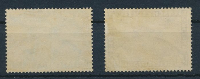 Tyske Kejserrige 1930 - Luftpoststempler Zeppelin 2 RM og 4 RM "Sydamerikansk tur" - Michel Nr. 439/439