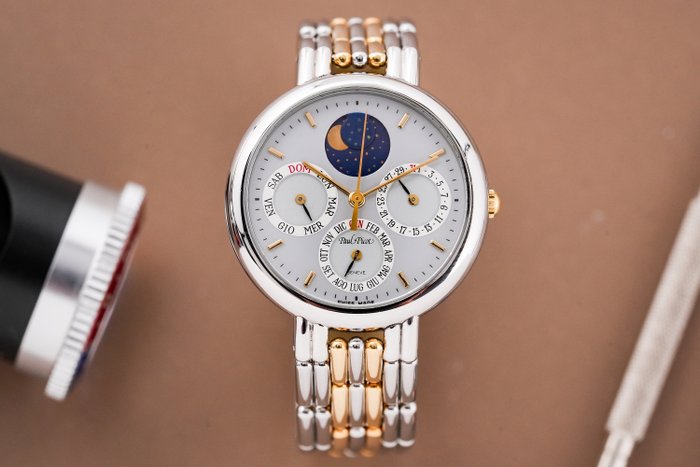 Paul Picot - Aristos Tripledate Moonphase Two Tone - Unisex - 1990-1999